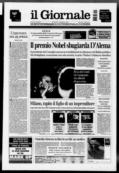 Il giornale : quotidiano del mattino